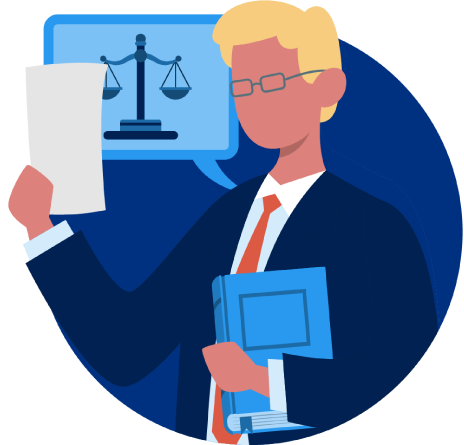 legal-virtual-assistant-illustration-vector-banner