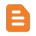 An orange file icon on a black background.